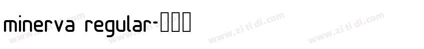 minerva regular字体转换